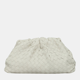 Bottega Veneta: Белая сумка  Pouch