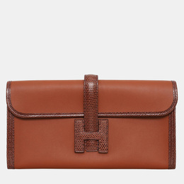 Hermes: Коричневый клатч 