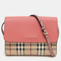 Burberry: Розовая сумка через плечо 