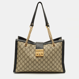 Gucci: Бежевая сумка  GG Supreme