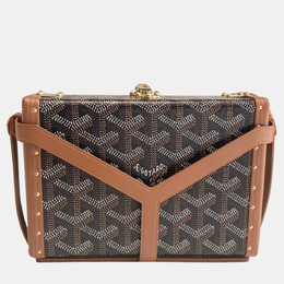 Goyard: Коричневый клатч 