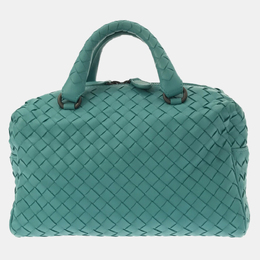 Bottega Veneta: Голубая сумка  Intrecciato