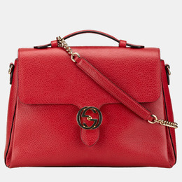 Gucci: Красная сумка  Interlocking G
