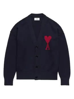 AMI Paris: Кардиган  Ami de Cœur из шерсти