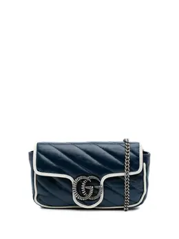 Gucci Pre-Owned: Голубая сумка через плечо 