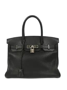 Hermès Pre-Owned: Чёрная сумка-шоппер 