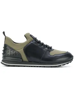 Tod's: Кроссовки цвета хаки 