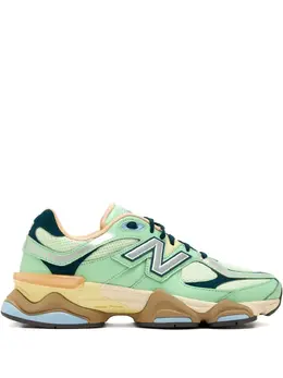 New Balance: Зелёные кроссовки  9060