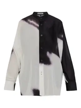 Issey Miyake: Рубашка с принтом 