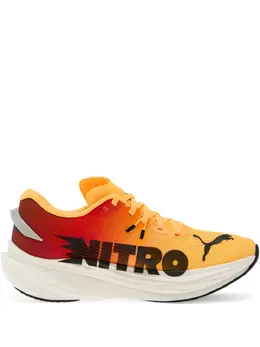 PUMA: Жёлтые кроссовки  Deviate Nitro