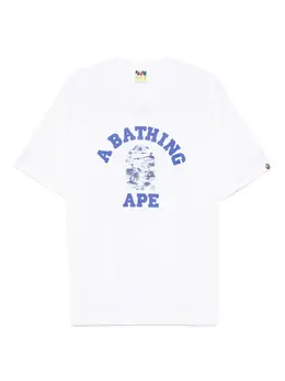 A BATHING APE®: Белая футболка 