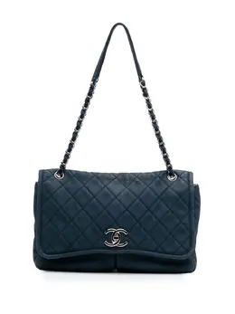 CHANEL Pre-Owned: Голубая сумка 
