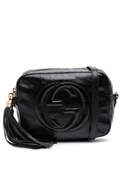 Gucci Pre-Owned: Чёрная сумка через плечо 