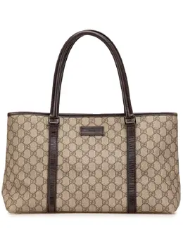 Gucci Pre-Owned: Коричневая сумка-шоппер 