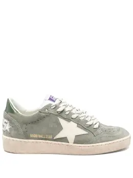 Golden Goose: Зелёные кроссовки  Super Star