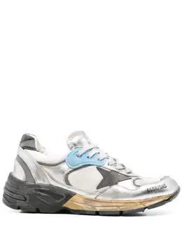 Golden Goose: Серебристые кроссовки  Running