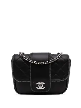CHANEL Pre-Owned: Чёрная сумка через плечо 