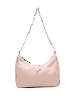 Prada Pre-Owned: Серебристая сумка 