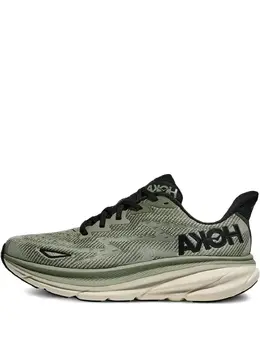 HOKA: Зелёные кроссовки 