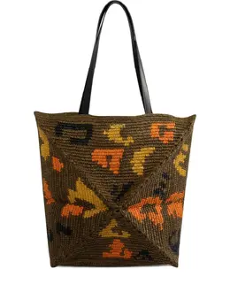 LOEWE: Коричневая сумка-шоппер  Puzzle