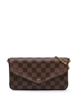 Louis Vuitton Pre-Owned: Коричневая сумка через плечо 