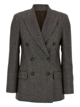 Brunello Cucinelli: Твидовый жакет 