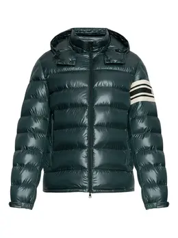 Moncler: Зелёная куртка 