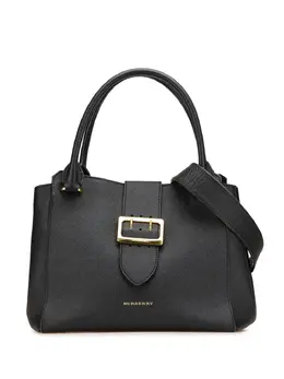 Burberry Pre-Owned: Чёрная сумка-шоппер 