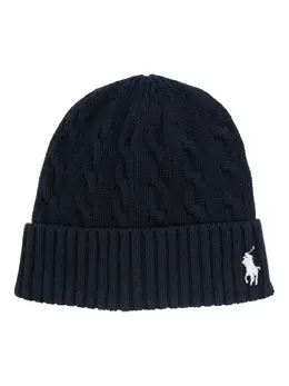 Polo Ralph Lauren: Голубая шапка 