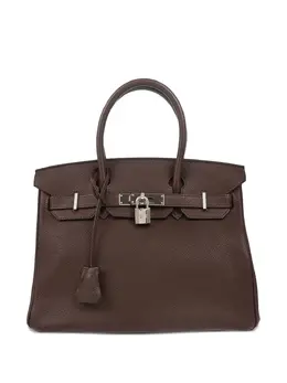Hermès Pre-Owned: Коричневая сумка-шоппер 