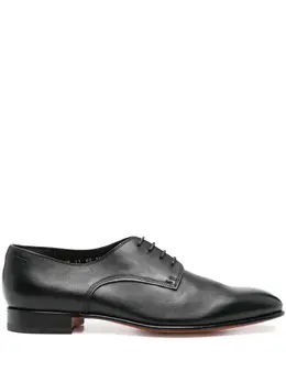 Santoni: Чёрные туфли  Derby