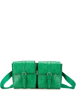 Gucci Pre-Owned: Зелёная сумка 