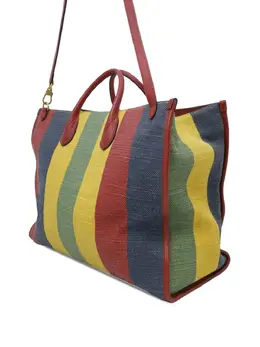 Gucci Pre-Owned: Сумка-шоппер в полоску 