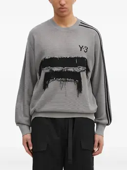 Y-3: Свитер с длинным рукавом 