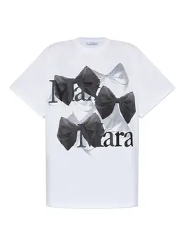 Max Mara: Футболка с бантом 