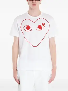 Comme Des Garçons Play: Футболка  Heart с принтом