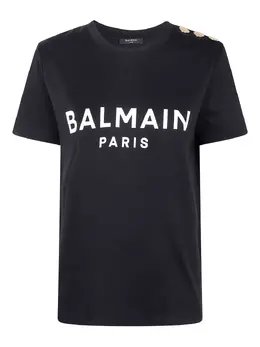 Balmain: Футболка с принтом 