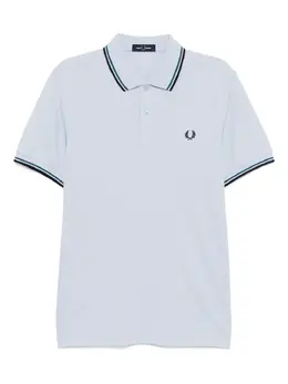 Fred Perry: Светлое поло  Twin Tipped