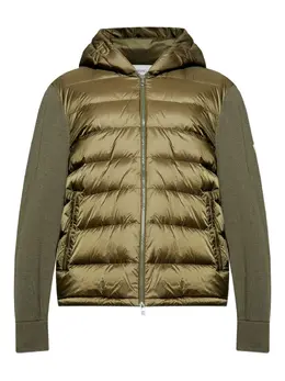 Moncler: Зелёный кардиган 