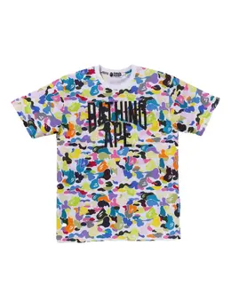 A BATHING APE®: Розовая футболка 