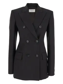 Sportmax: Чёрный жакет 