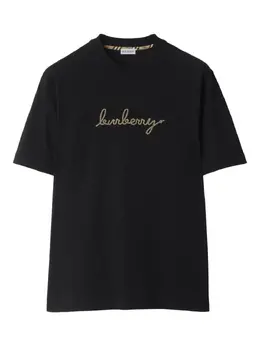 Burberry: Хлопковая футболка 