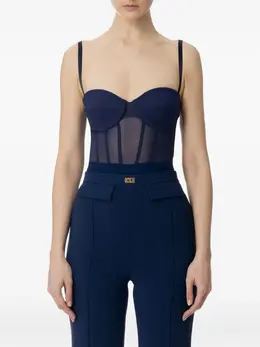 Elisabetta Franchi: Голубой топ 