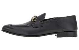 Ferragamo: Чёрные лоферы  Gancini