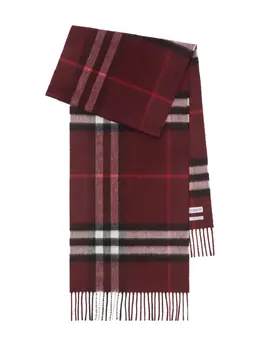 Burberry: Красный шарф 