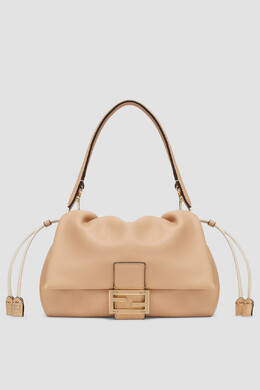 Fendi: Бежевая сумка 