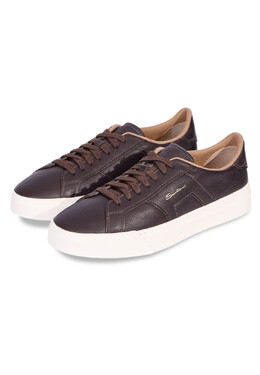 Santoni: Тёмные кеды 