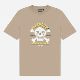 Barbour: Бежевая футболка 