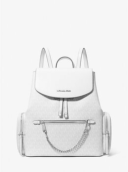 Michael Kors: Белый рюкзак  Jet Set