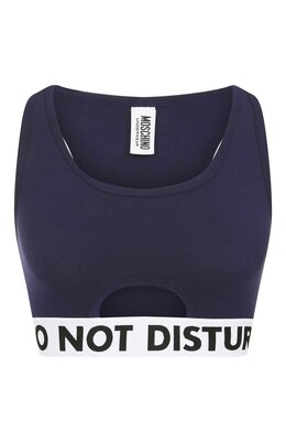 Moschino: Синий топ 